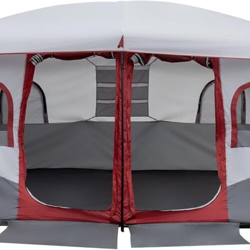 10 Person Tent | Large Multi Room Tent for Family | Included Tent Gear Loft Organizer for Camping Accessories | Portable Cabin Huge Tent with Carry Bag for Outdoor Car Camping，Family Tent