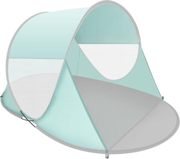 Pop Up Beach Tent, Portable Outdoor Shade, UPF 50+ Baby Shelter, Easy Setup Windproof Waterproof Canopy