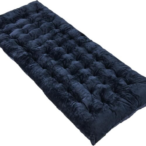 Camping Cot Mattress, Sleeping Cot Pad with Soft and Breathable Crystal Velvet, 75” x 27.5” Lightweight Comfortable Camping Cot Pad for Outdoor Hiking Vacation Traveling
