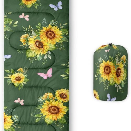 Sleeping Bags for Adults and Kids Camping Sleeping Bags for Girls and Boys Lightweight Waterproof Cold/Warm 3-Season Outdoor Travel with Compression Bags