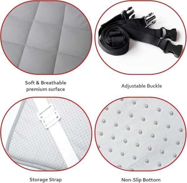 Cot Mattress Topper Pad Quilted, Foam Camping Cot Mattress Pad Non-Slip Super Soft Comfortable 75"x30", Cool Sleeping Cot Mattress Pad for Camp Cot/Rv Bunk/Narrow Twin Beds