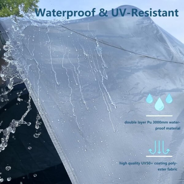 6 Person SUV Tent for Camping, Double Layer PU3000mm and UPF 50+ UV Waterproof Car Tents, Includes Rainfly and Storage Bag, 10FT L x 10FT W